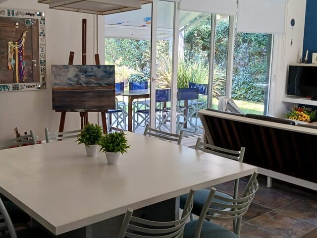 Comedor ,living y deck